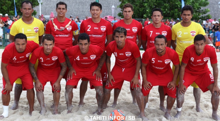 Les Tiki Toa lors de leur dernier match à Tahiti en mai 2015