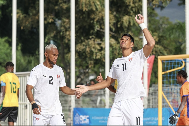 Tahiti se rapproche d'une qualification à la Coupe du monde de beach soccer @OFC Média via Phototek Tahiti se rapproche d'une qualification à la Coupe du monde de beach soccer @OFC Média via Phototek