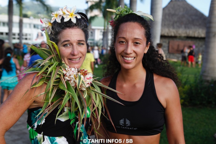 Hariata Tai Rakena, à droite, s'est imposée chez les femmes Hariata Tai Rakena, à droite, s'est imposée chez les femmes