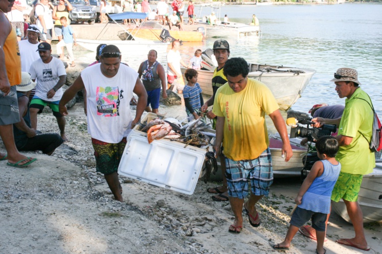 Huahine : 40,4 kilos de poissons pour Nelson de Moorea
