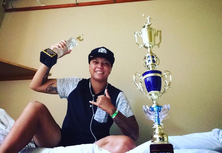 Karelle Poppke, la n°1 tahitienne vient de remporter une compétition WQS