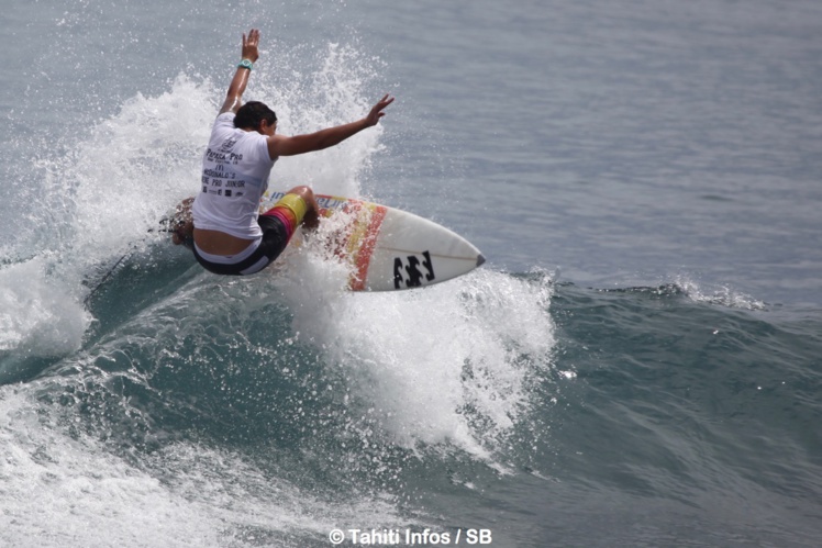 Karelle avait manqué de réussite à domicile lors du Papara Pro mais le talent est bien là
