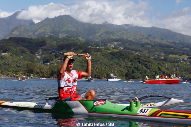 Revi Thon Sing arrive en tête 20 secondes devant Hotuiterai Poroi Revi Thon Sing arrive en tête 20 secondes devant Hotuiterai Poroi