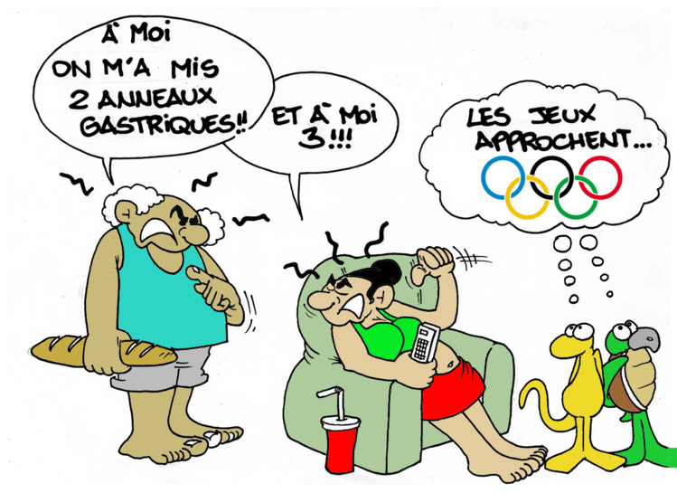 " Les J.O approchent " par Munoz " Les J.O approchent " par Munoz