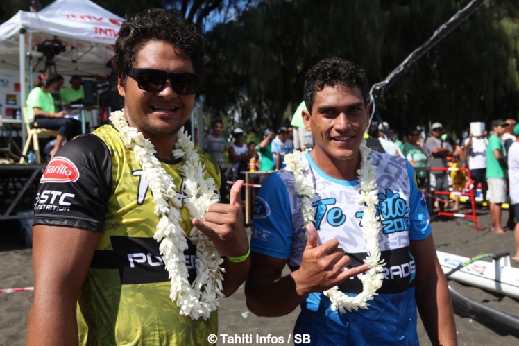 Kévin Céran Jérusalémy et Rete Ebb, 5e, belle complicité entre des rameurs de clubs différents Kévin Céran Jérusalémy et Rete Ebb, 5e, belle complicité entre des rameurs de clubs différents