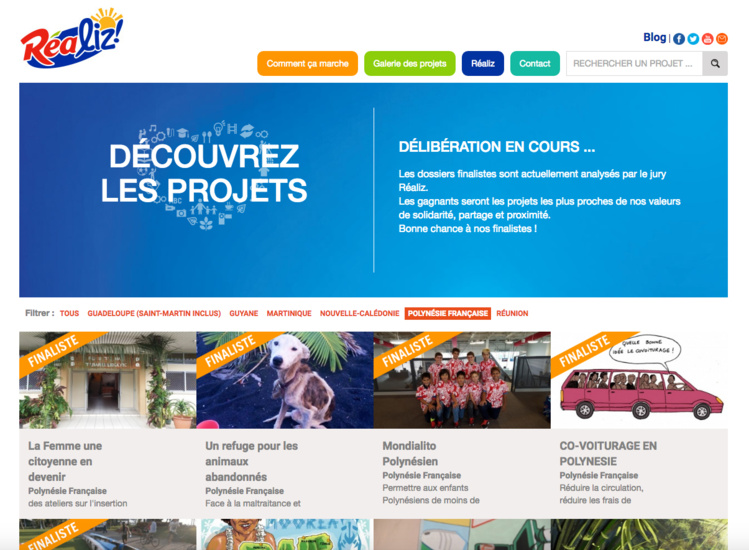 Réaliz : Les 5 projets finalistes de Polynésie dévoilés