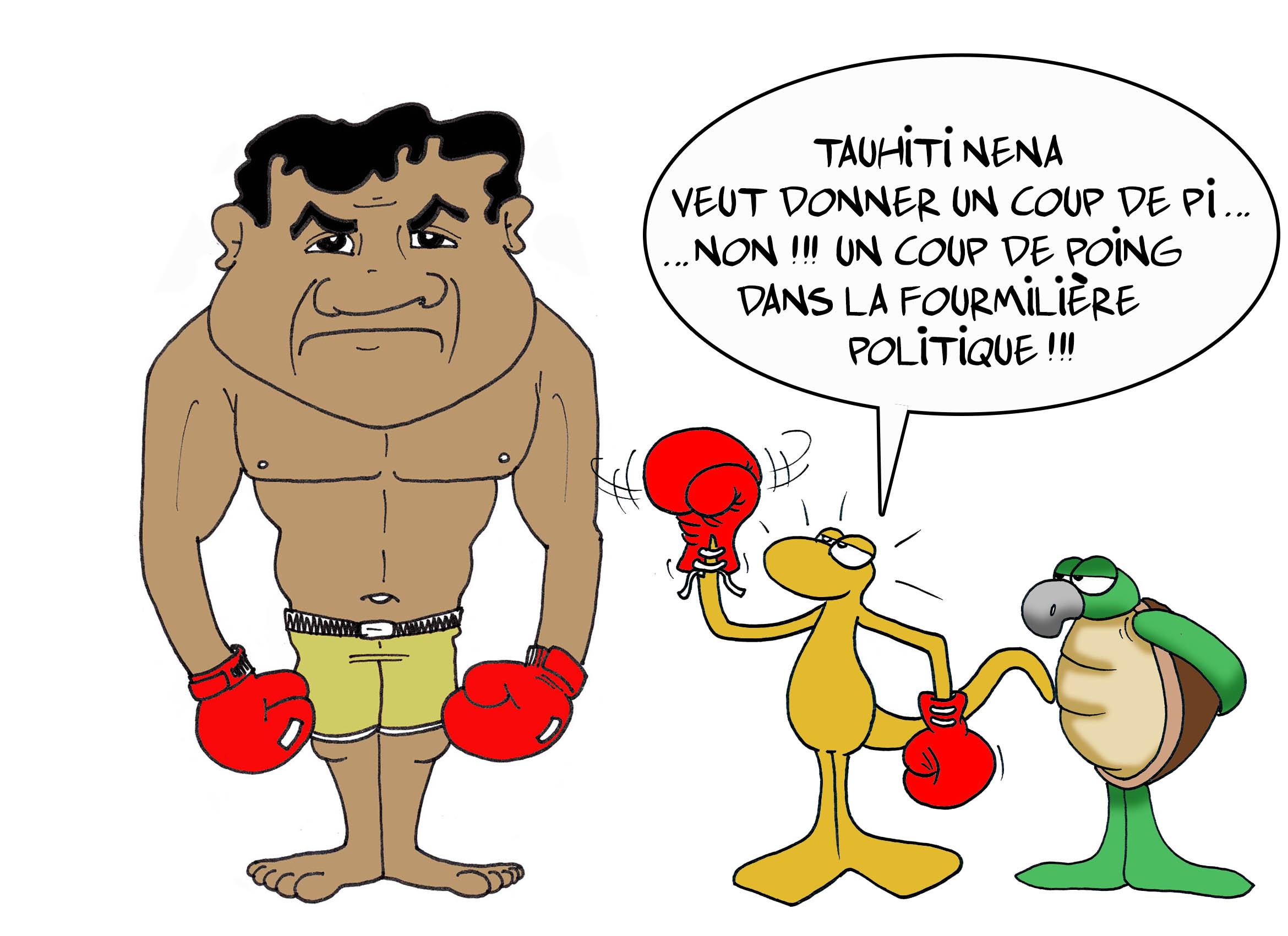 " Tauhiti Nena monte son nouveau parti politique " par Munoz