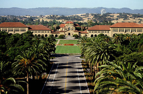 L'Université Stanford en Californie.