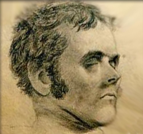 Du bagnard, reste ce portrait réalisé par un autre prisonnier, Thomas Bock (1790-1855), croquis qui montre un homme d'une parfaite banalité…