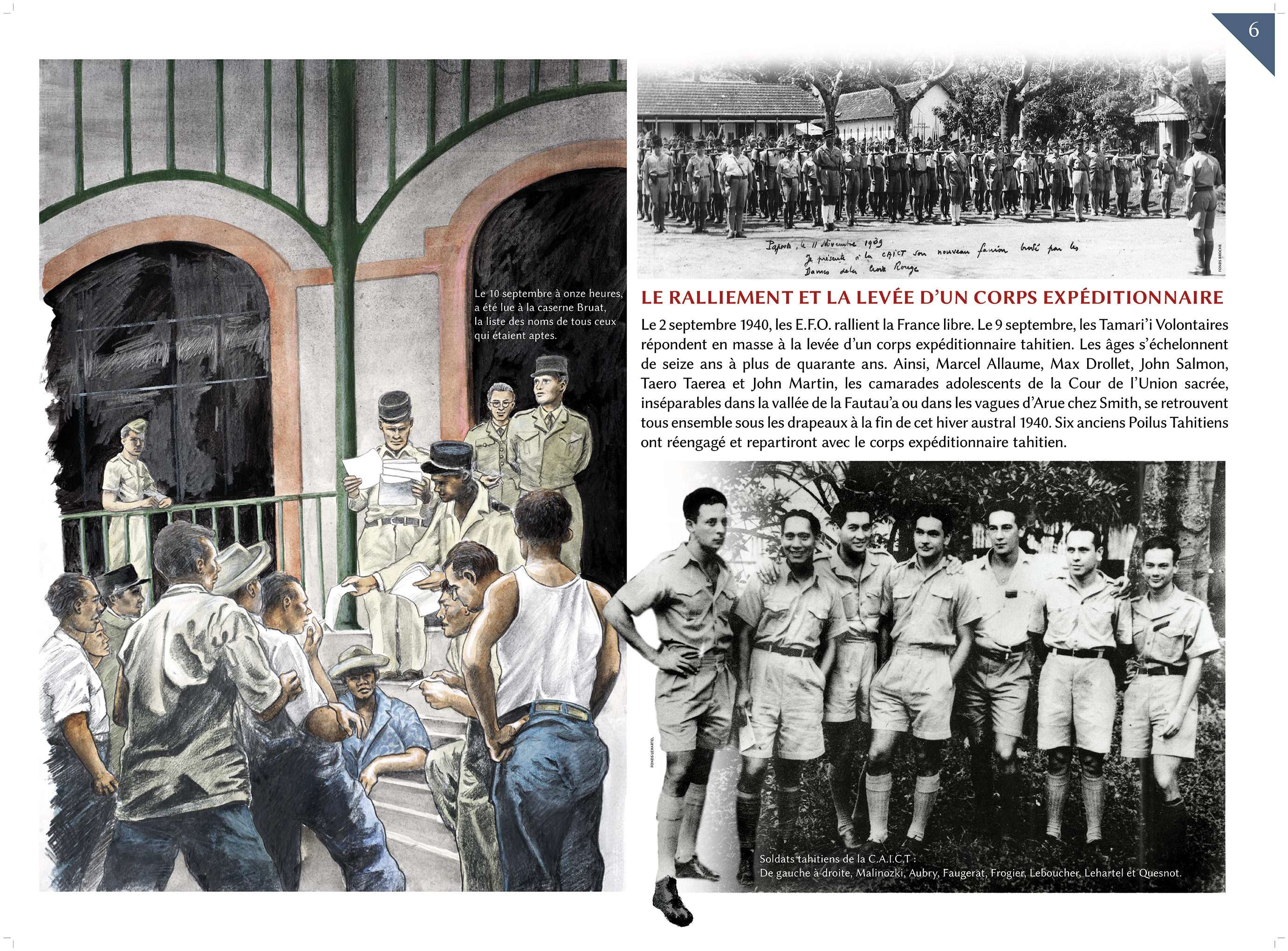 "Le ralliement et la levée d'un corps expéditionnaire", un exemple de panneau qui sera mis en avant durant cette exposition