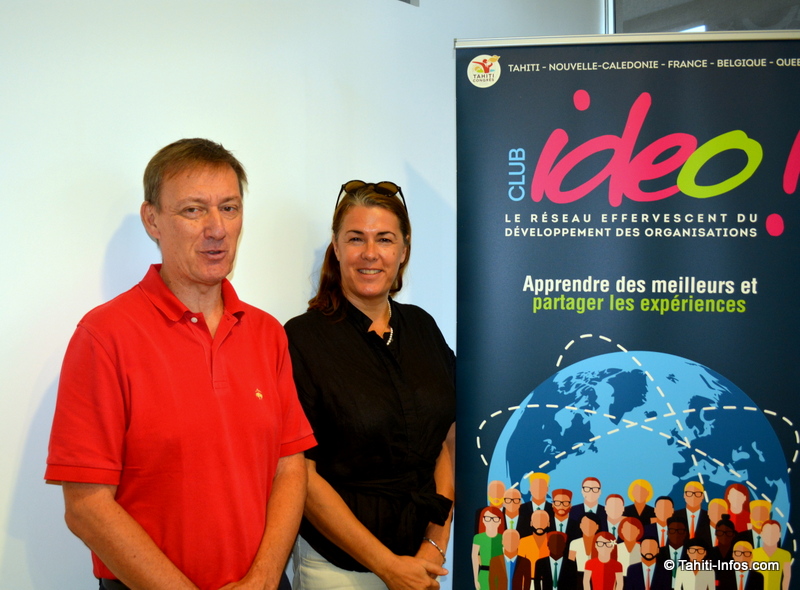 Laurent Devemy et Margot Chaptal de Chanteloup, président et vice-présidente de l'association Club Ideo.