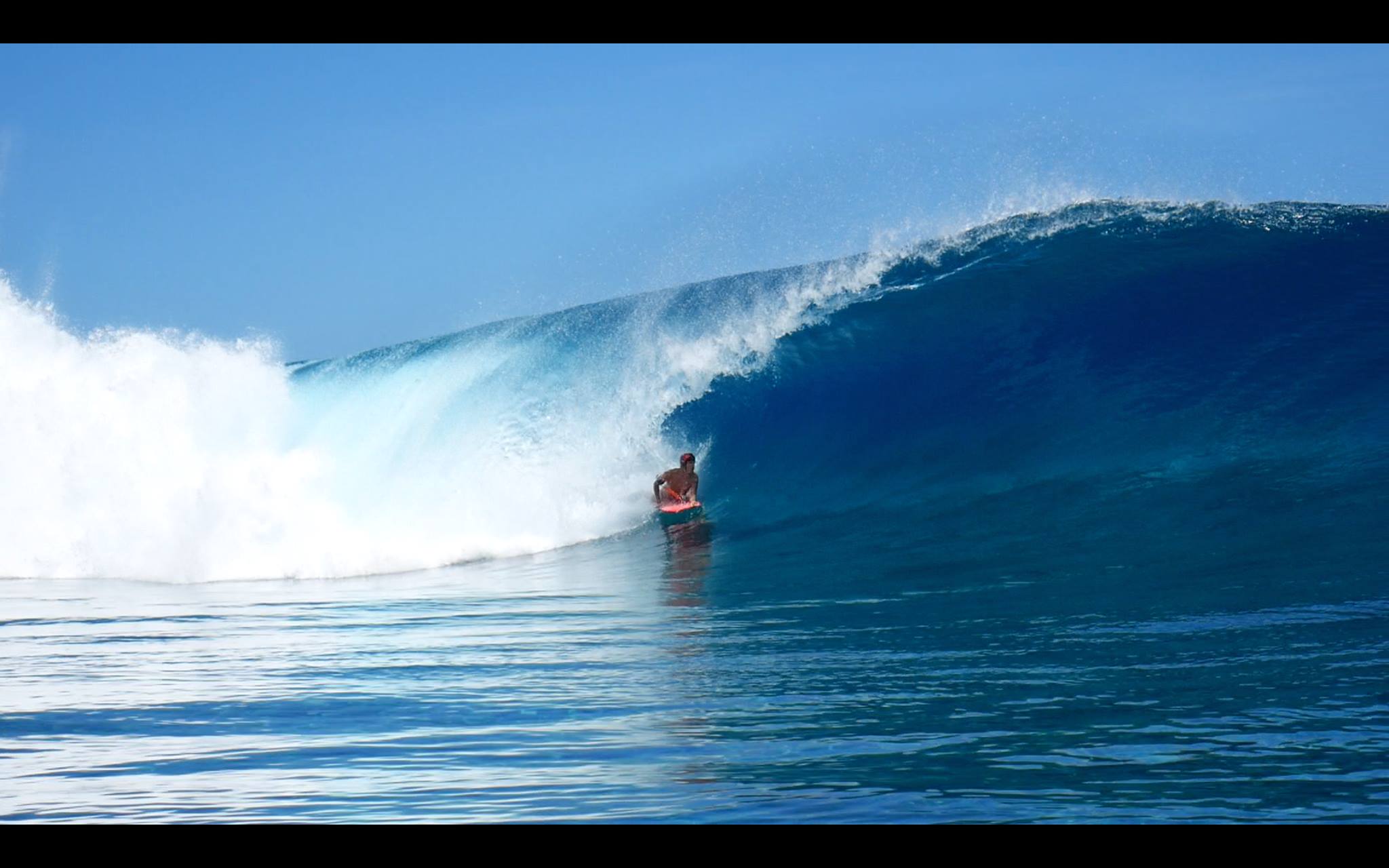 Facundo a réalisé un de ses rêves, surfer Teahupo'o