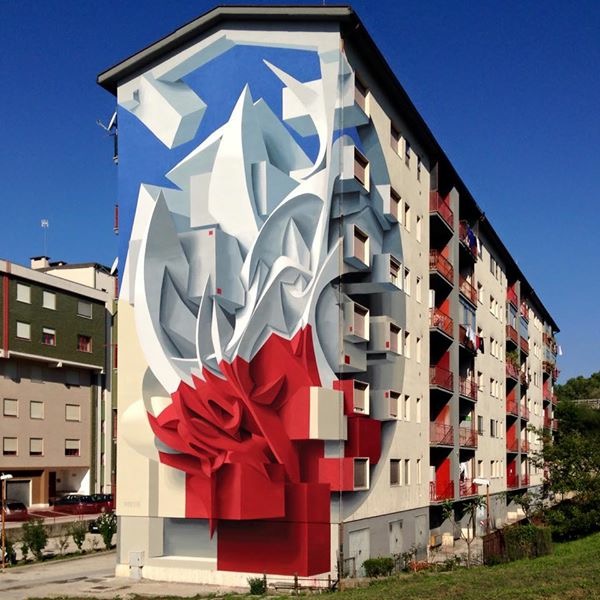 L'artiste italien Peeta est un expert du graffiti en 3D.