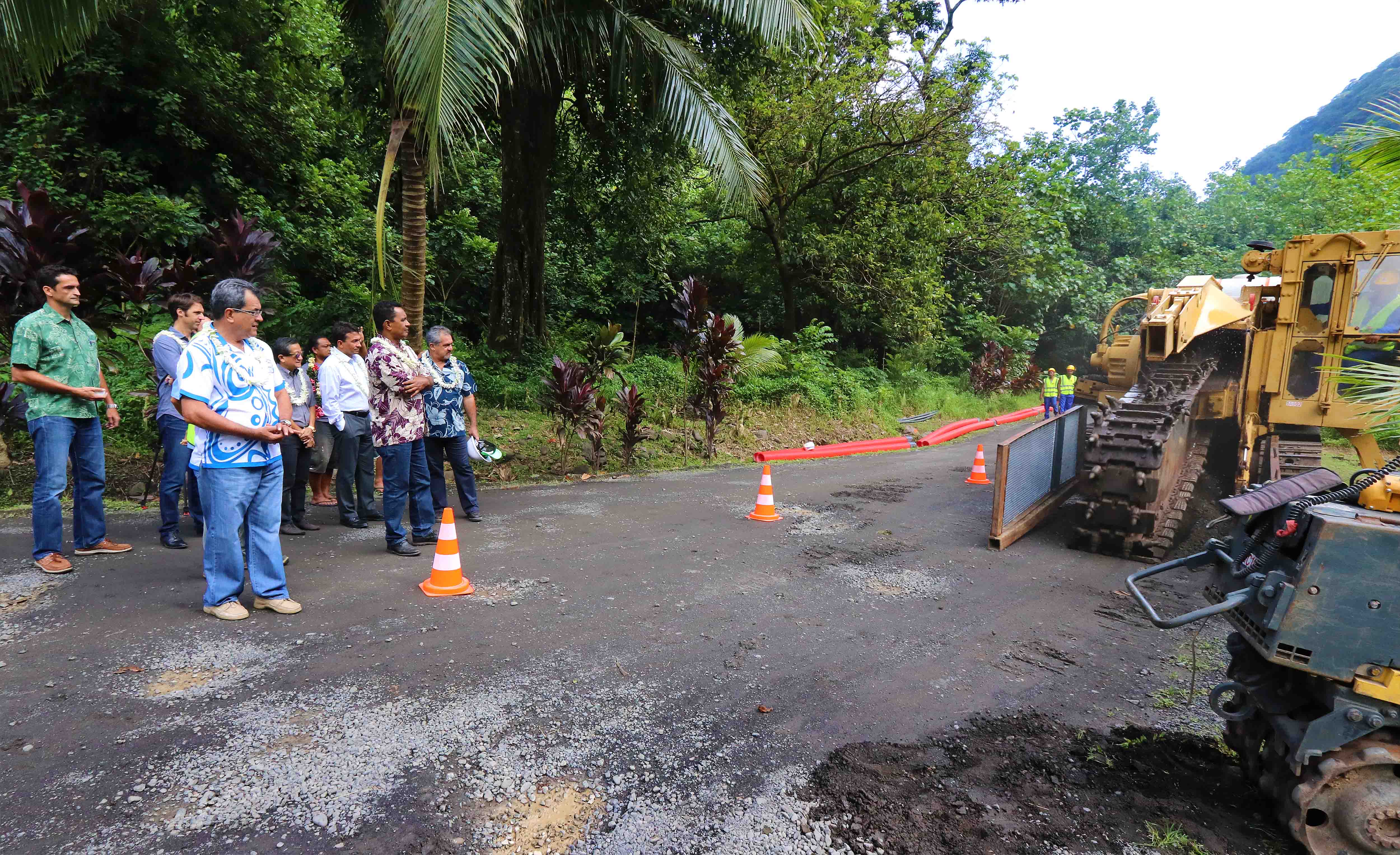 Lancement des travaux de bouclage du réseau de transport électrique de Tahiti