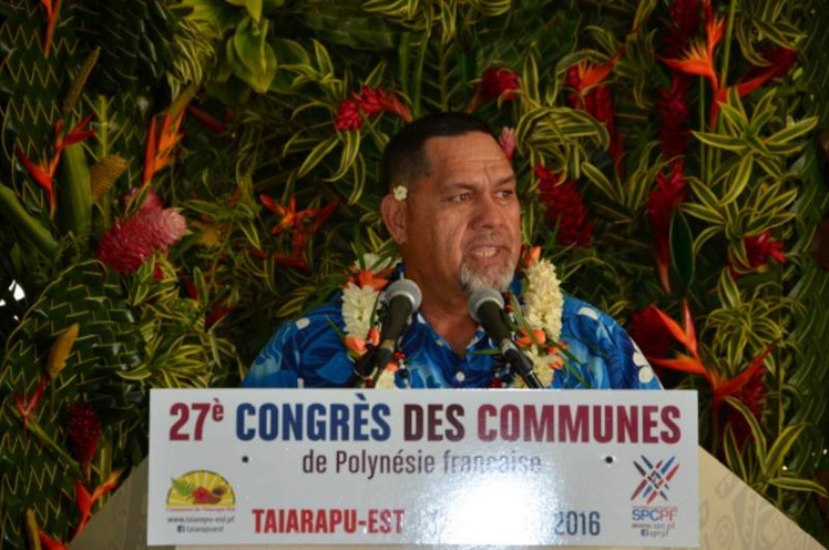 Cyril Tetuanui, maire de Tumara'a.