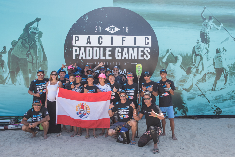 La sélection tahitienne menée par Stéphan Lambert et Thierry Tching