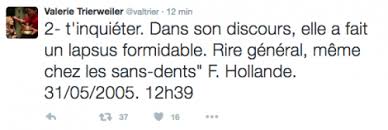 "Sans-dents": Trierweiler publie un SMS attribué à Hollande