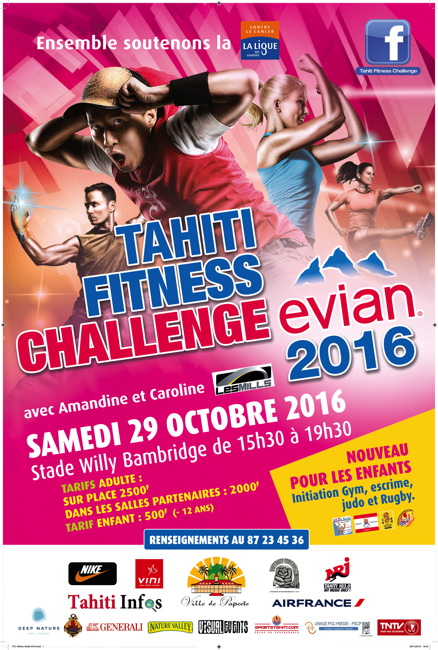 Fitness : La 12ème édition du Tahiti Fitness Challenge Evian