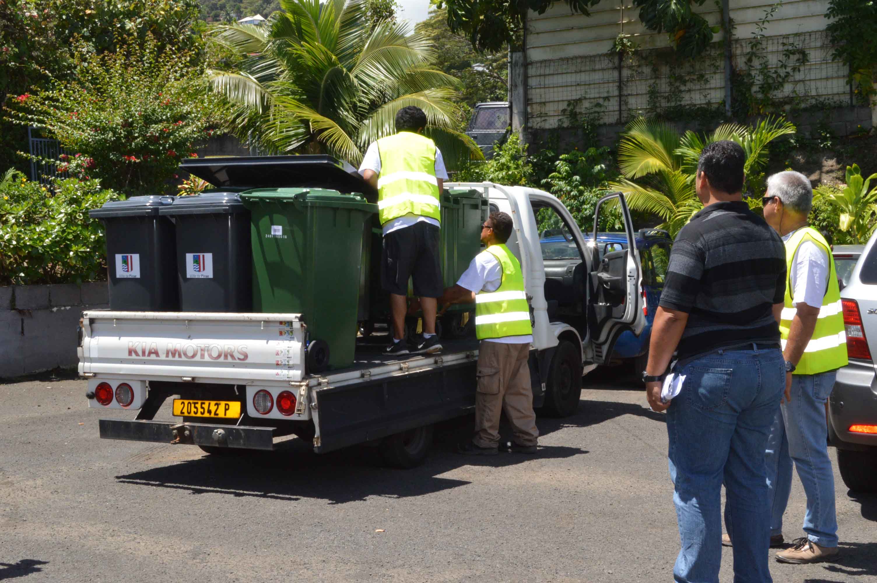 La livraison a été réalisée par les équipes communales et le prestataire