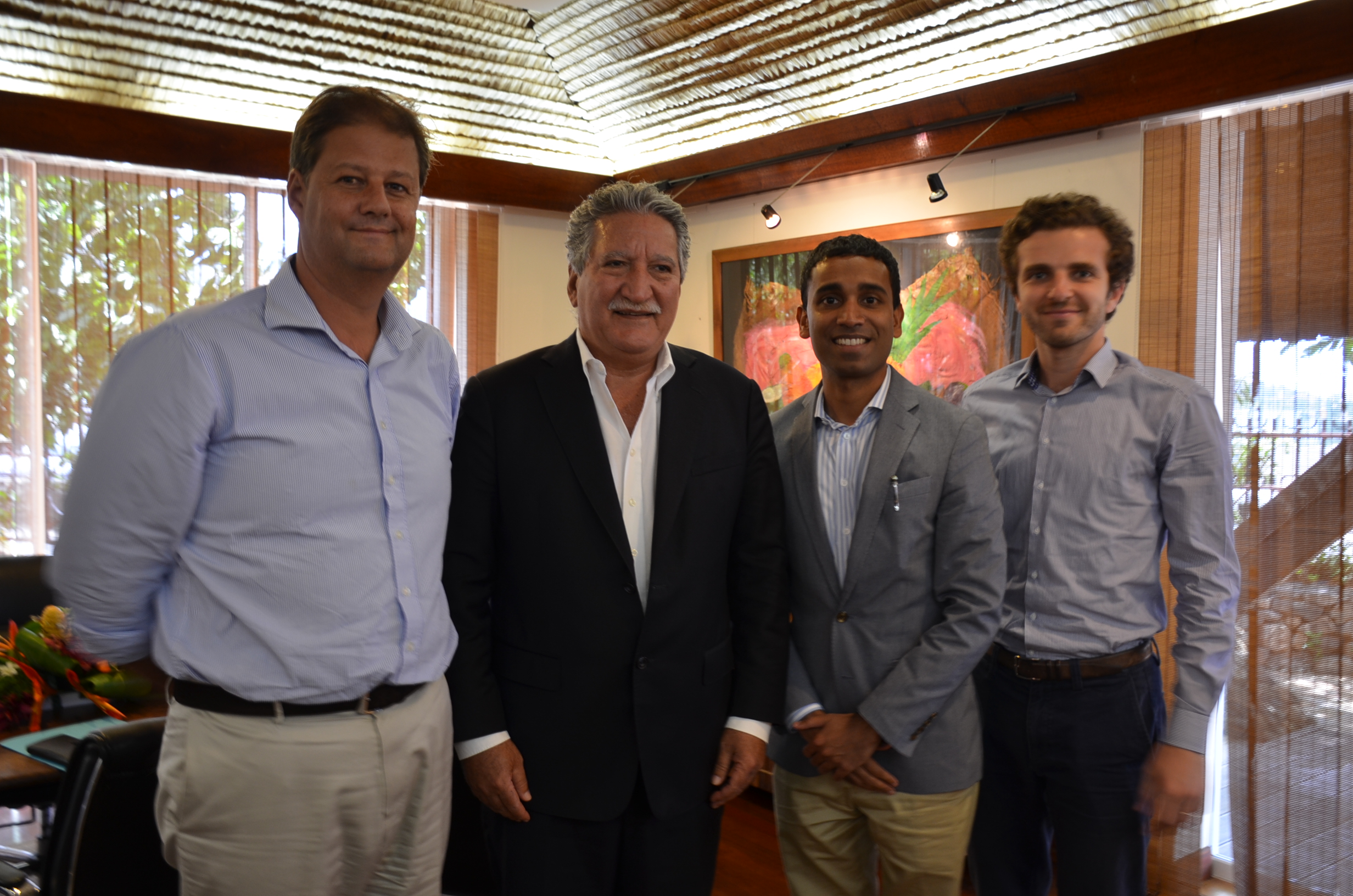 Ranjan Goswami, vice-président de Delta pour la région Ouest, était en Polynésie française pendant deux jours en cette fin de semaine.