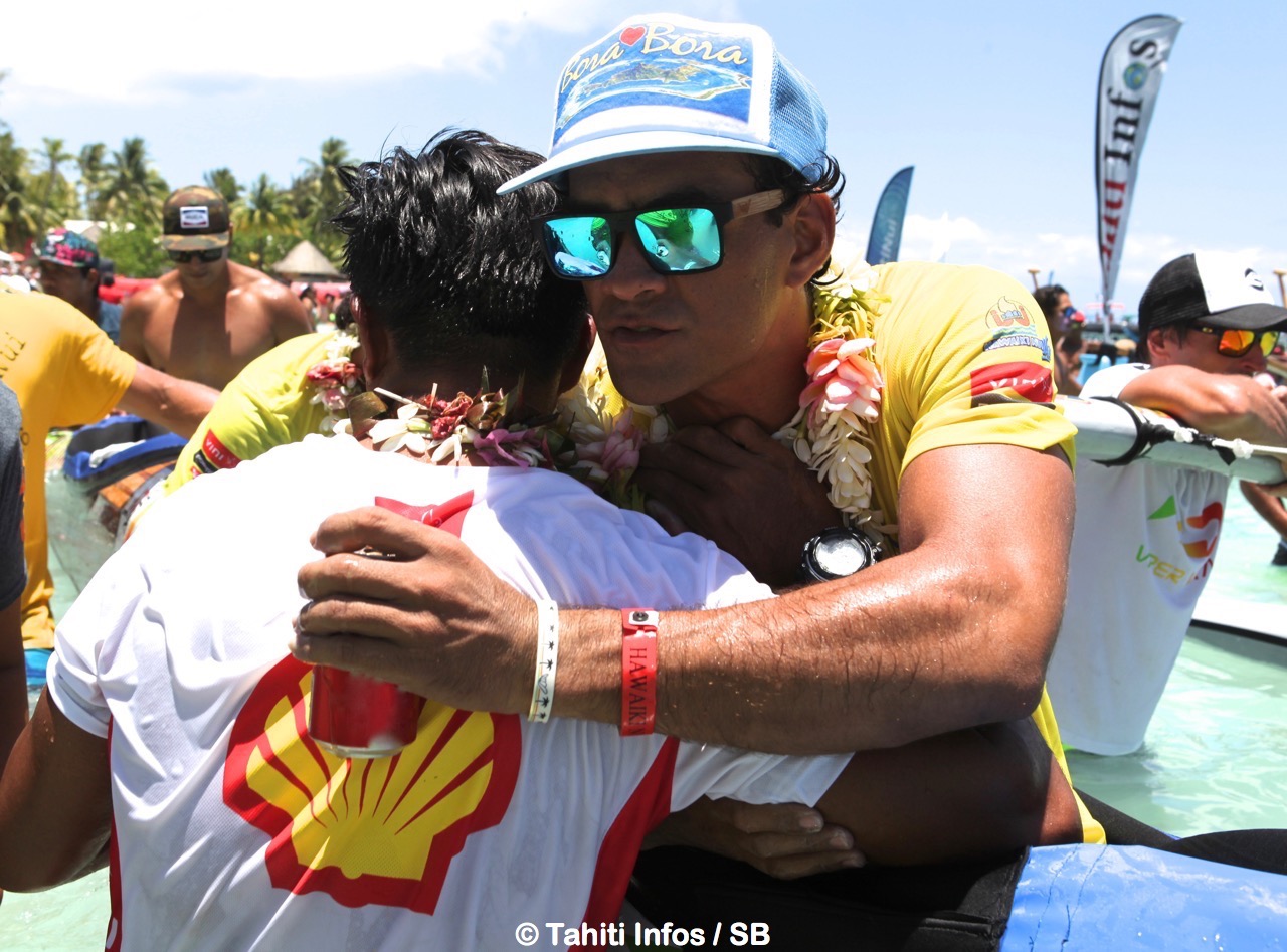 Beau fair play entre les deux grandes équipes Edt et Shell