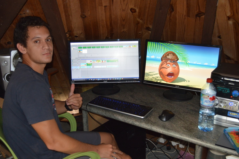 Deux Polynésiens participent au projet, dont ici Tuatea Schmidt.