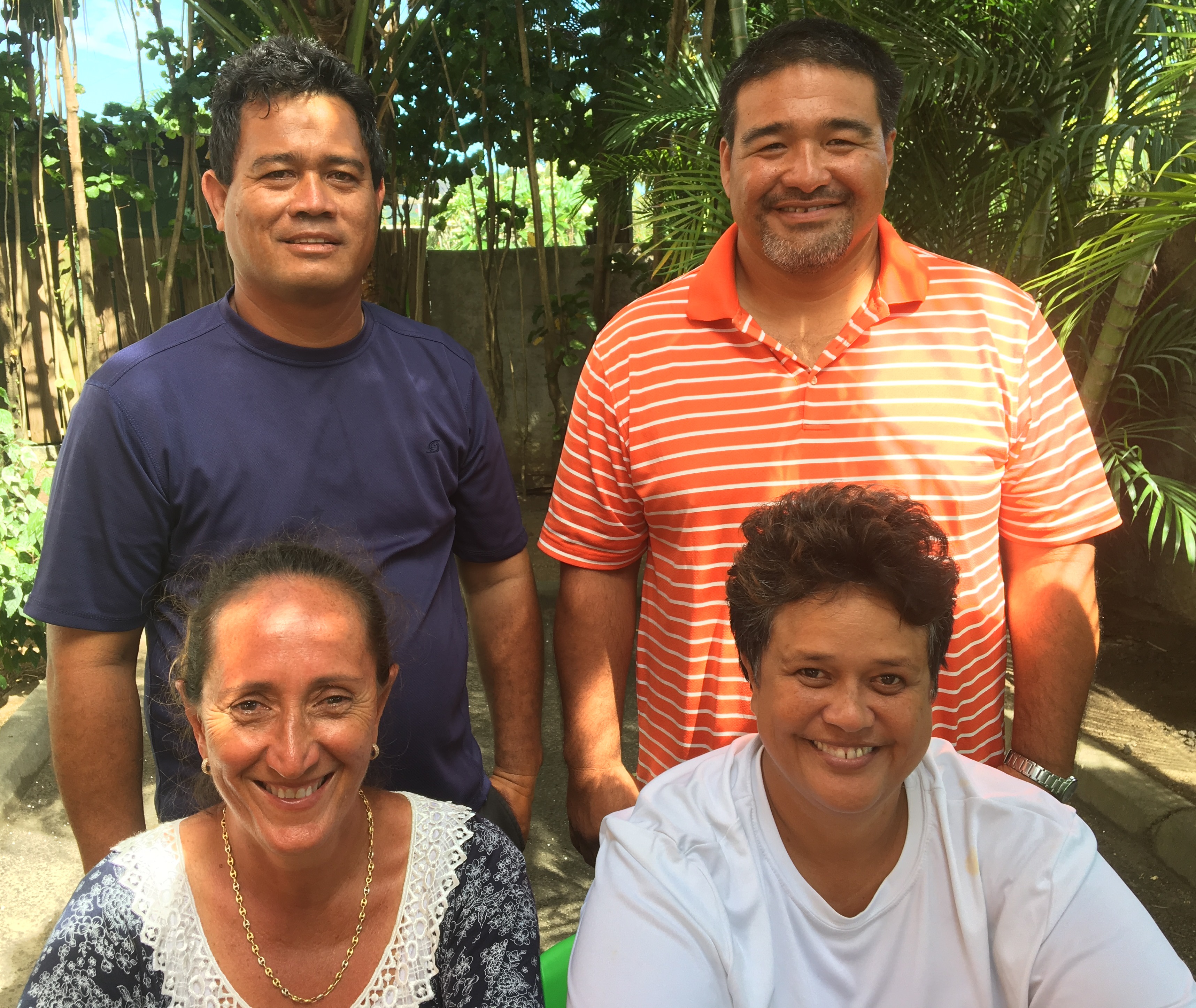 Bora Bora Team, le groupe de l'opposition qui réunit cinq élus, dont un est absent sur cette photo.