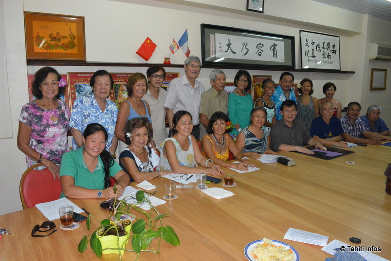 Les membres de la Commission festivité du Si Ni Tong, la plus importante de l'association. Tous sont bénévoles et veulent préserver et promouvoir la culture sino-tahitienne.
