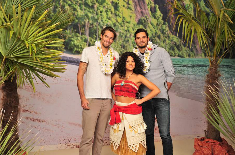 Camille Lacourt, Florent Manaudou et Vaiana