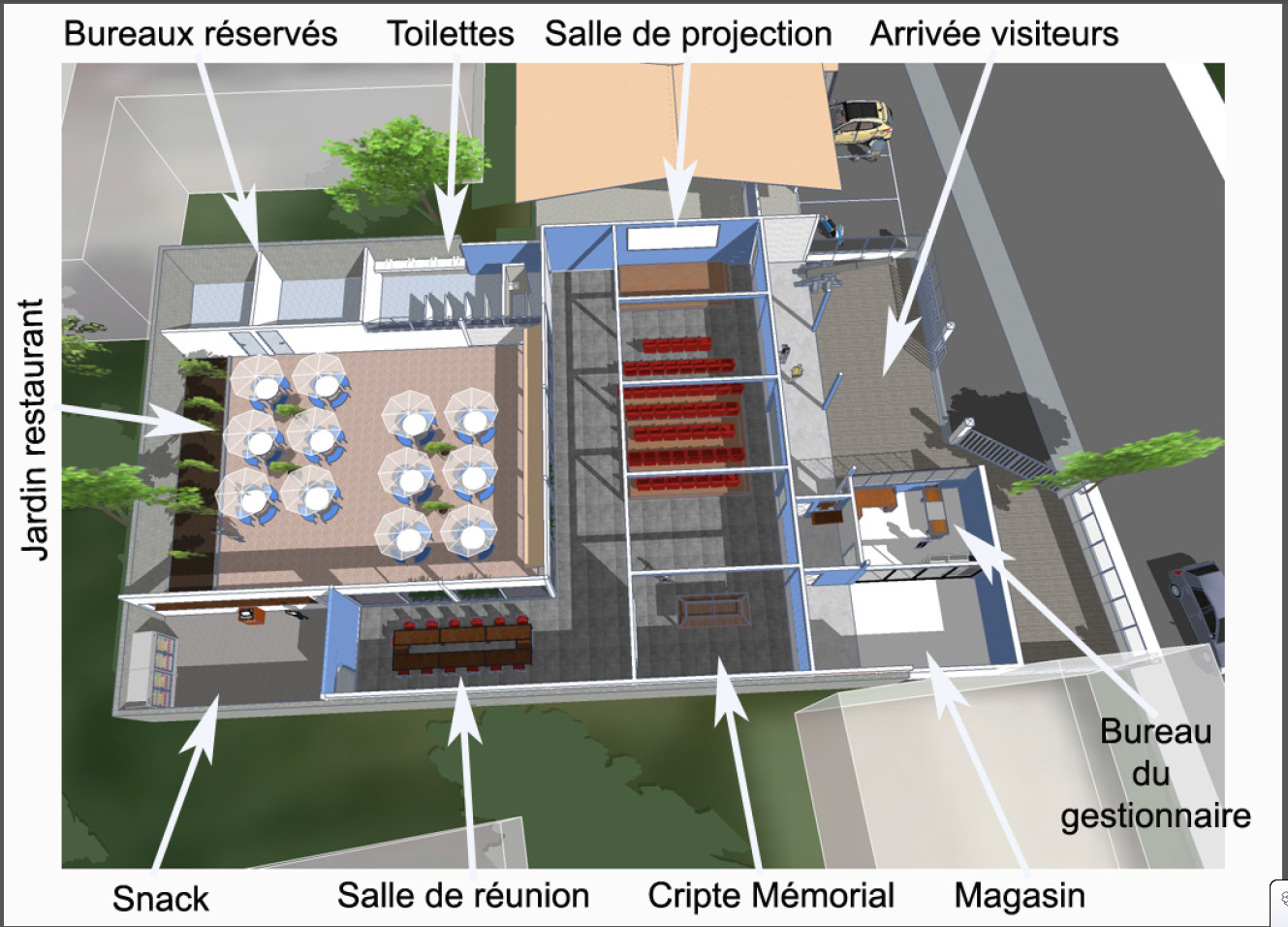 Les plans de la future Maison de la France libre
