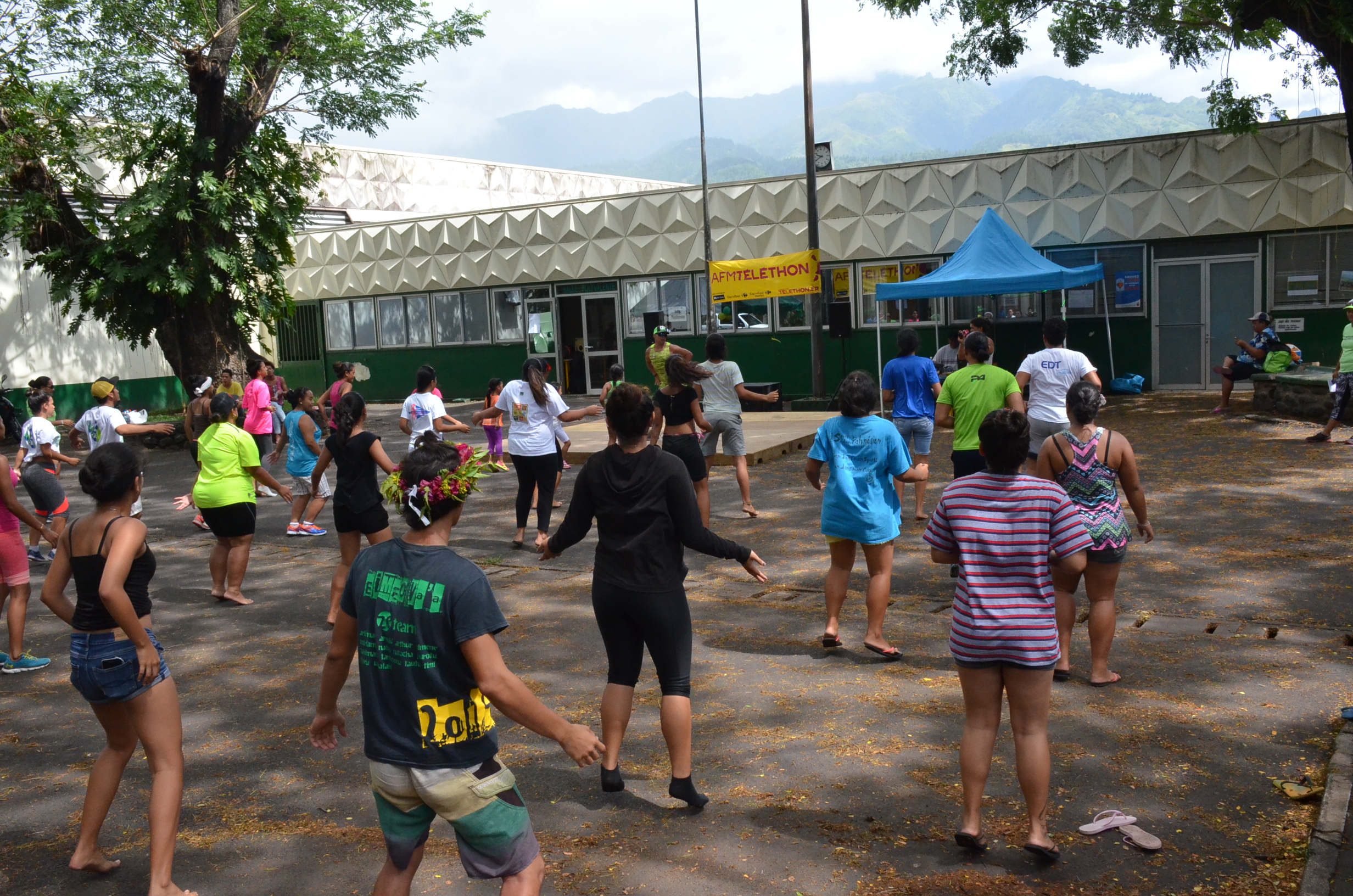 Samedi, la classe BTS Services et prestations des secteurs sanitaires et sociales du lycée de Taaone a organisé un challenge de 14 heures, de 8 à 22 heures