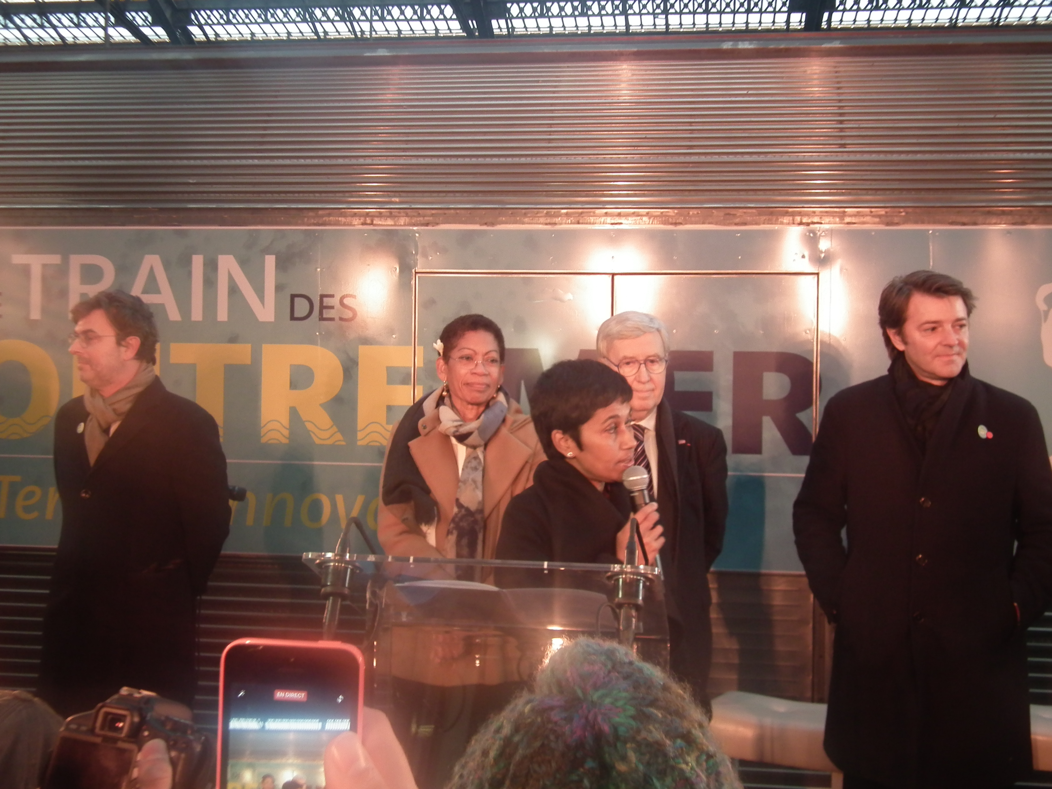 A Paris, Ericka Bareigts inaugure le Train des Outre-mer