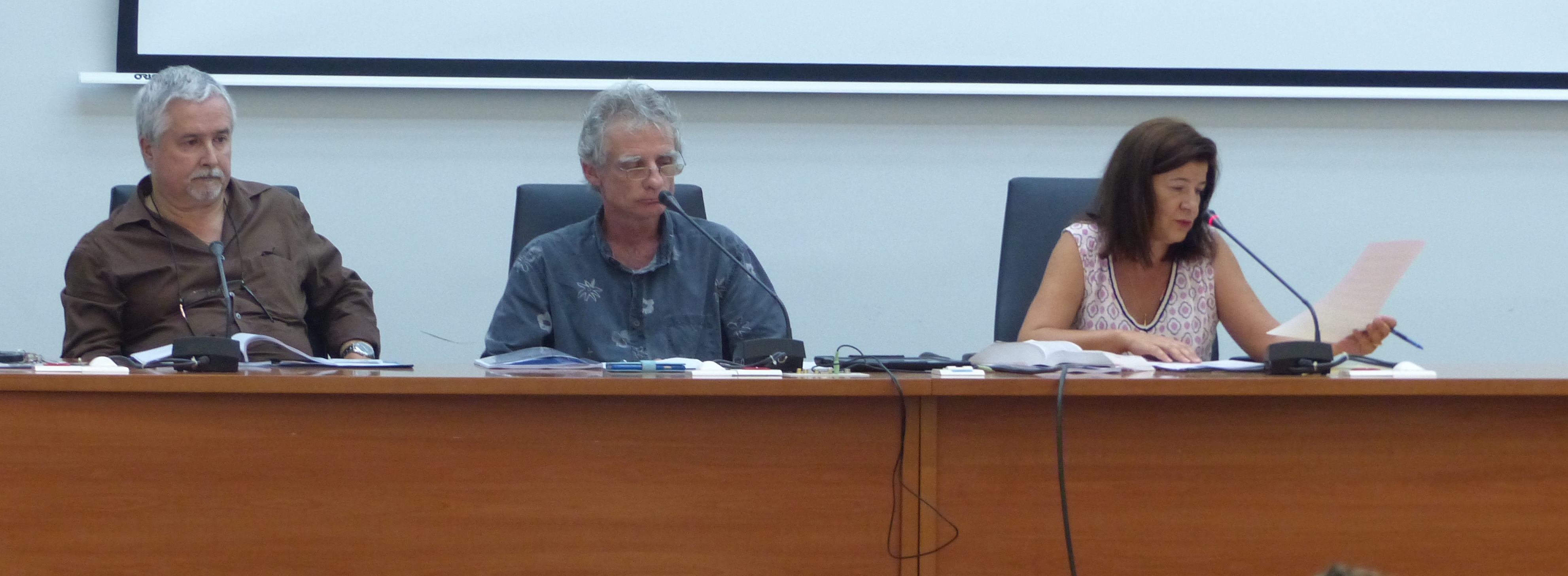 Me Michel Delgrossi, notaire, Jean-Michel Petit, vice-président de l'ordre des géomètres, et Laetitia Ellul-Curetti, magistrat, vice-présidente du tribunal de première instance de Papeete sont intervenus vendredi dernier.