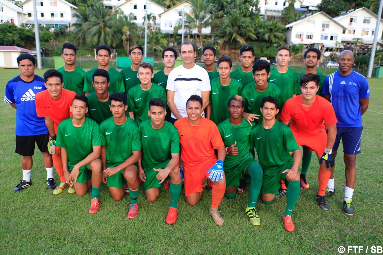 La sélection Tahiti Nui U17