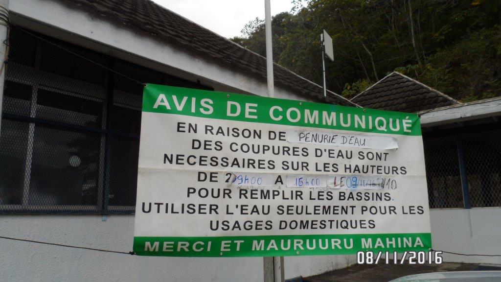 Galère à Mahinarama : 80 coupures d’eau en un an