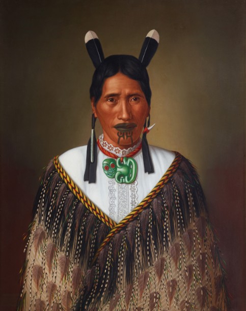 Mrs Paramena, c. 1885, huile sur toile, Musée “New Zealand Te Papa Tongarewa”, acheté en  1995