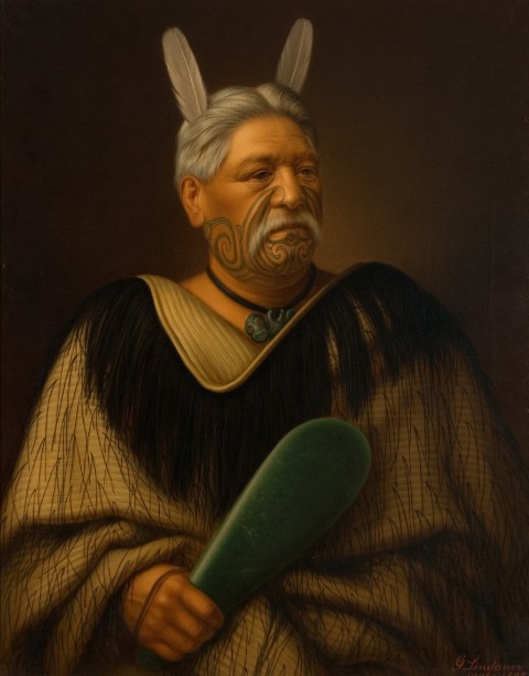 Wahanui Reihana Te Huatare, huile sur toile, Auckland Art Gallery Toi o Tāmaki, don de Mr. H E Partridge, 1915