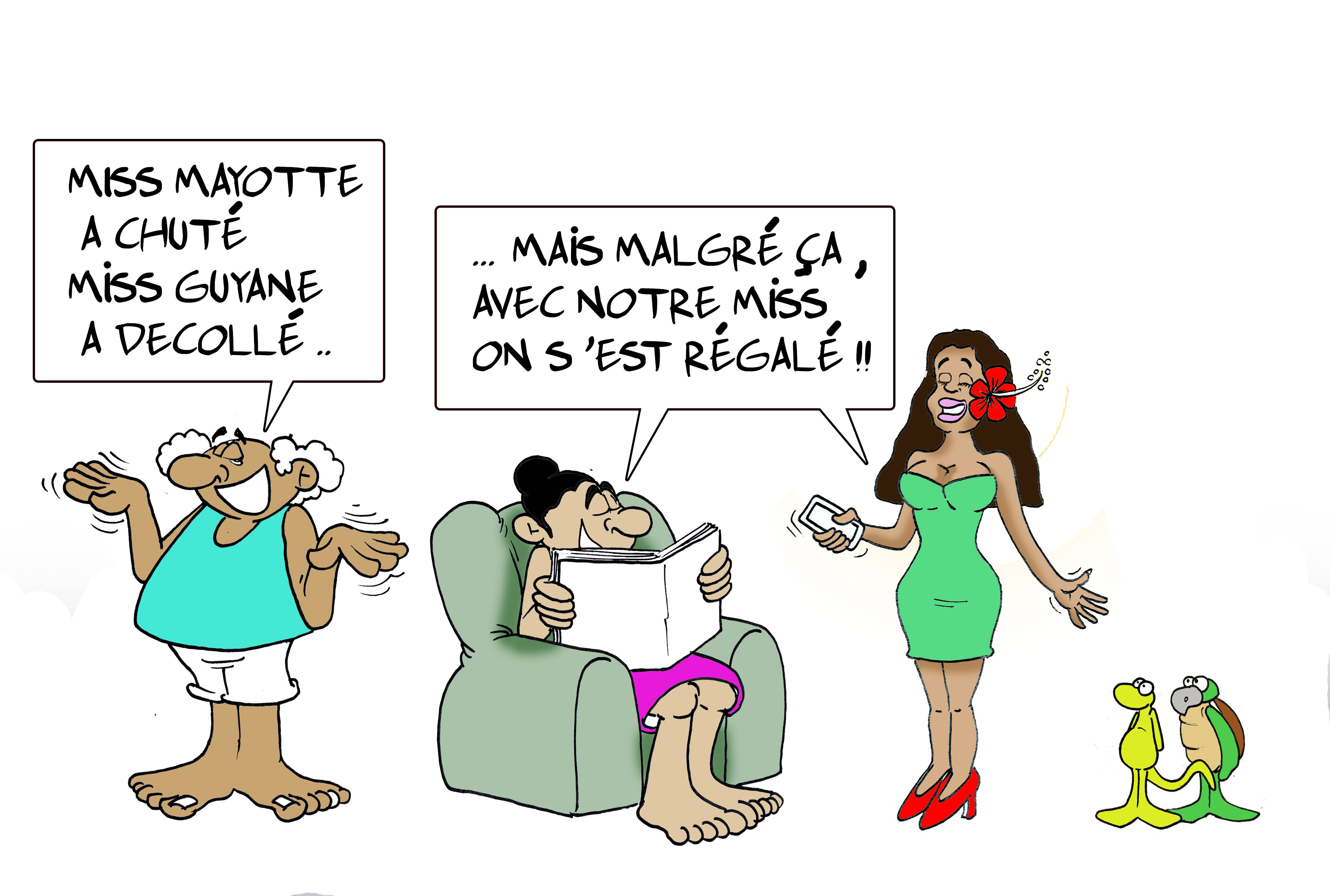 " Merci Miss Tahiti " par Munoz