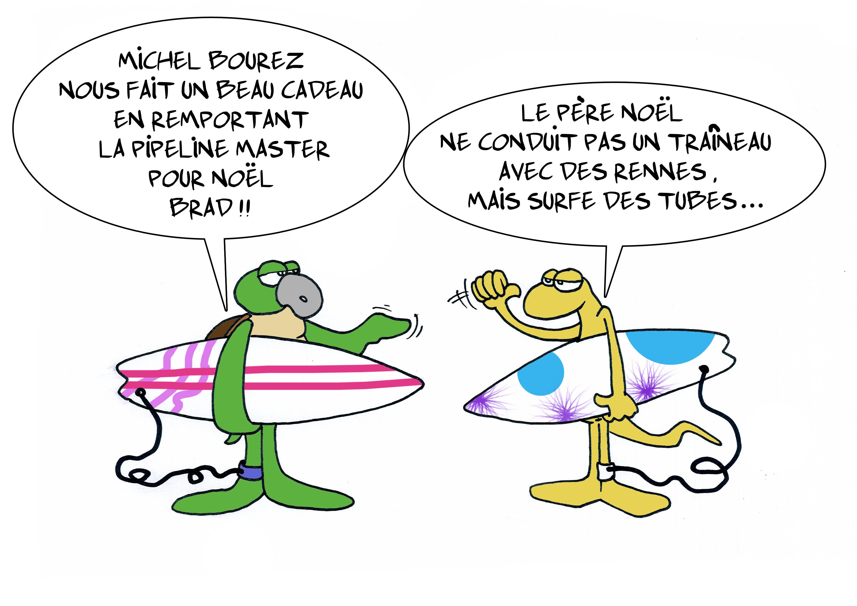 " Michel papa Noël " par Munoz