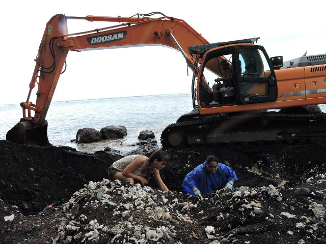 Un enrochement va être fait pour protéger le site.