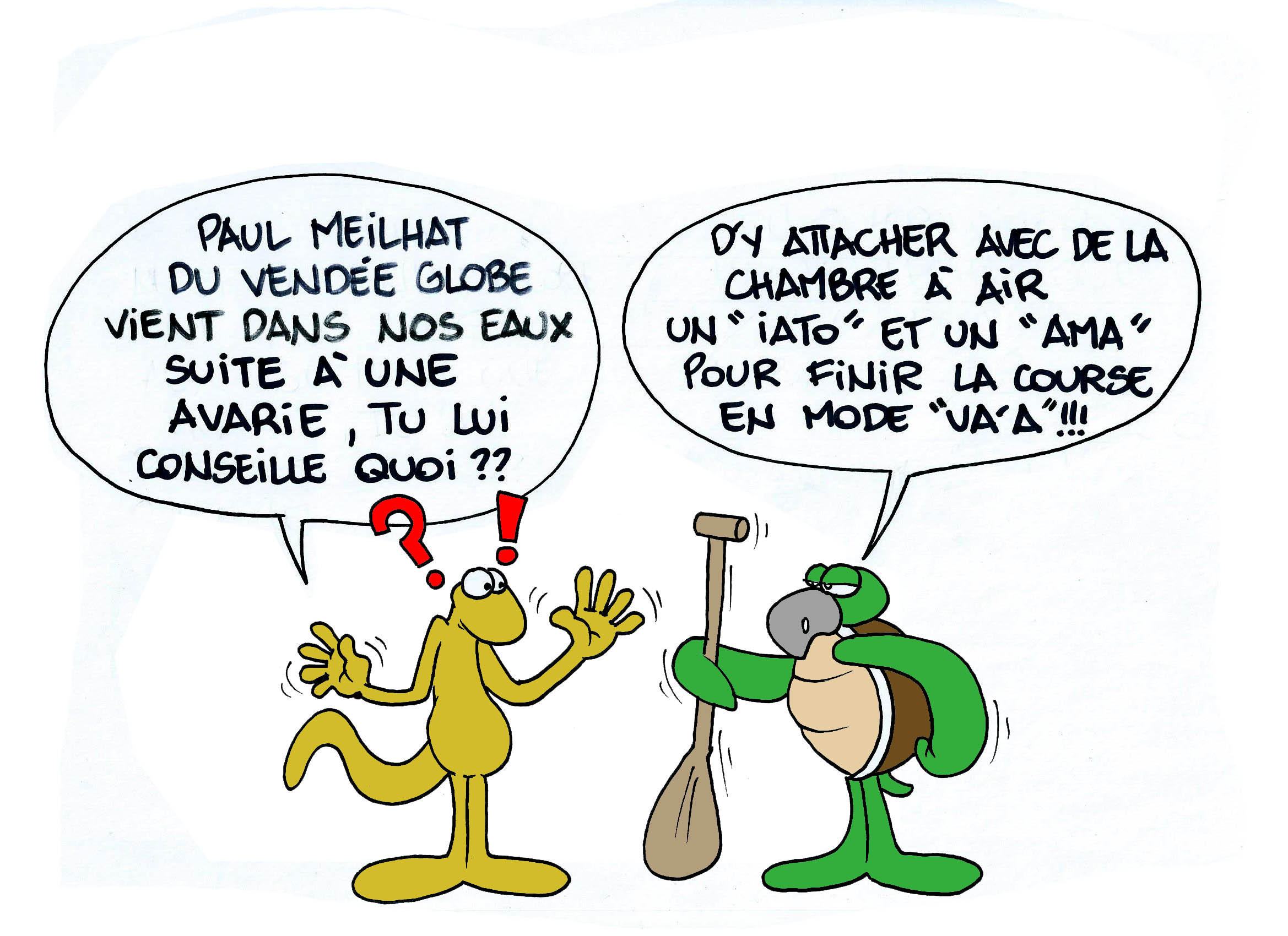 " L'arrivée de Paul Meilhat " par Munoz