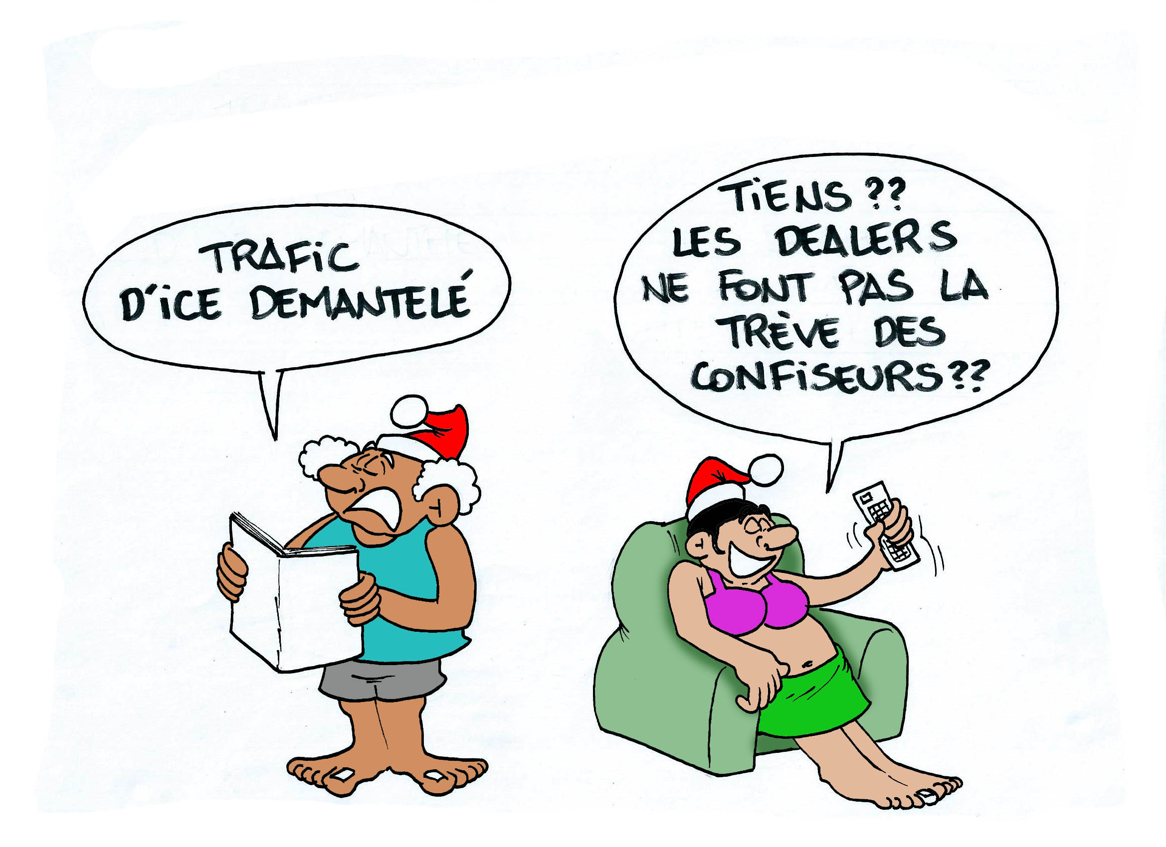 " Trafic d'ice démantelé " par Munoz