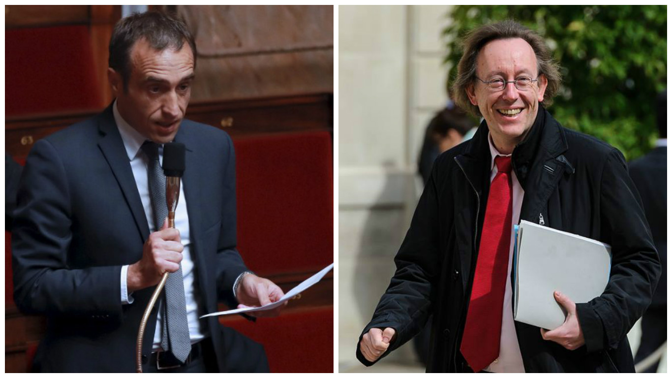 Arnaud Viala, député de l'Aveyron, et  Jean-Patrick Gille, député d'Indre-et-Loire.