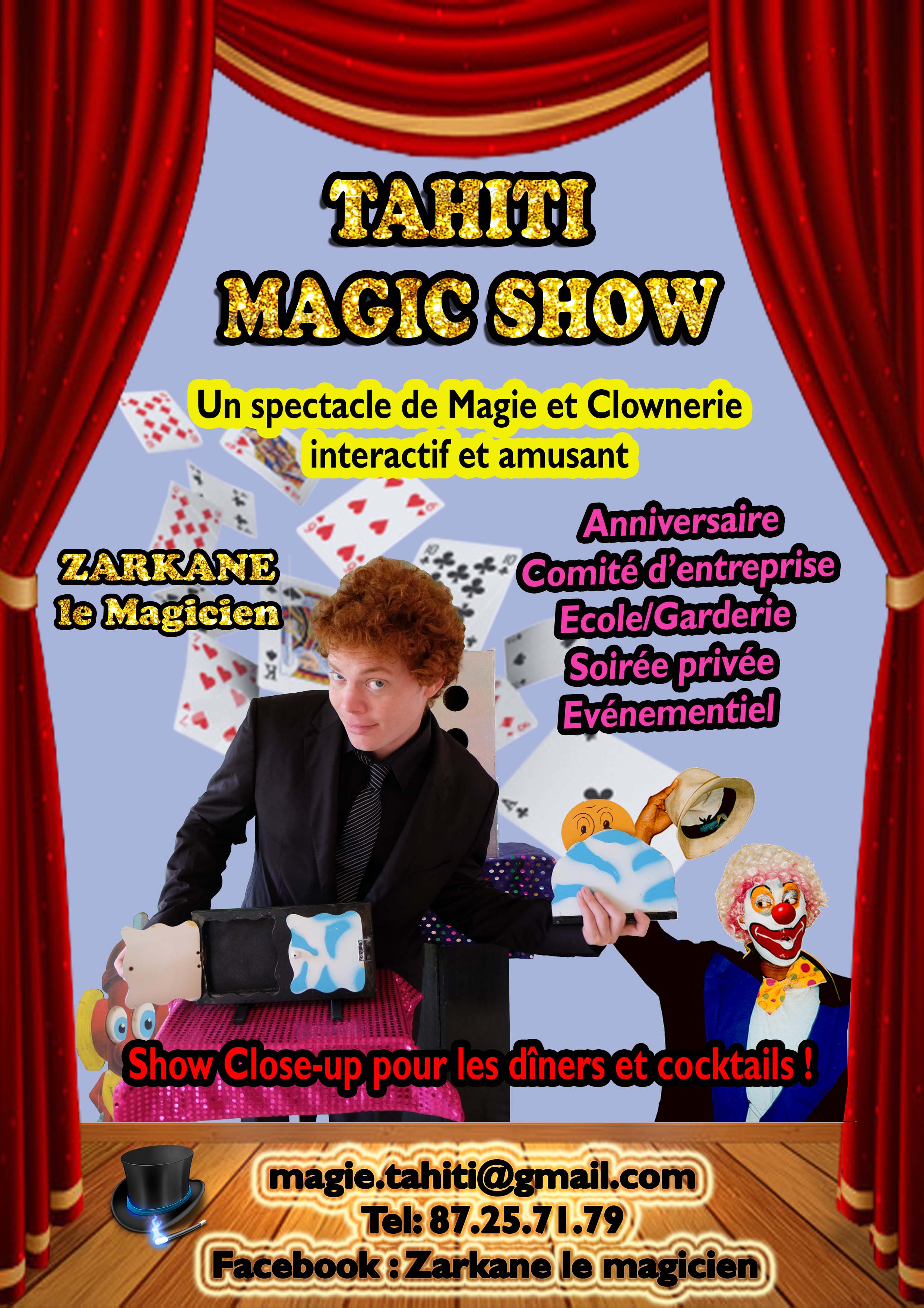 Tahiti Magic Show : close-up et grande illusion