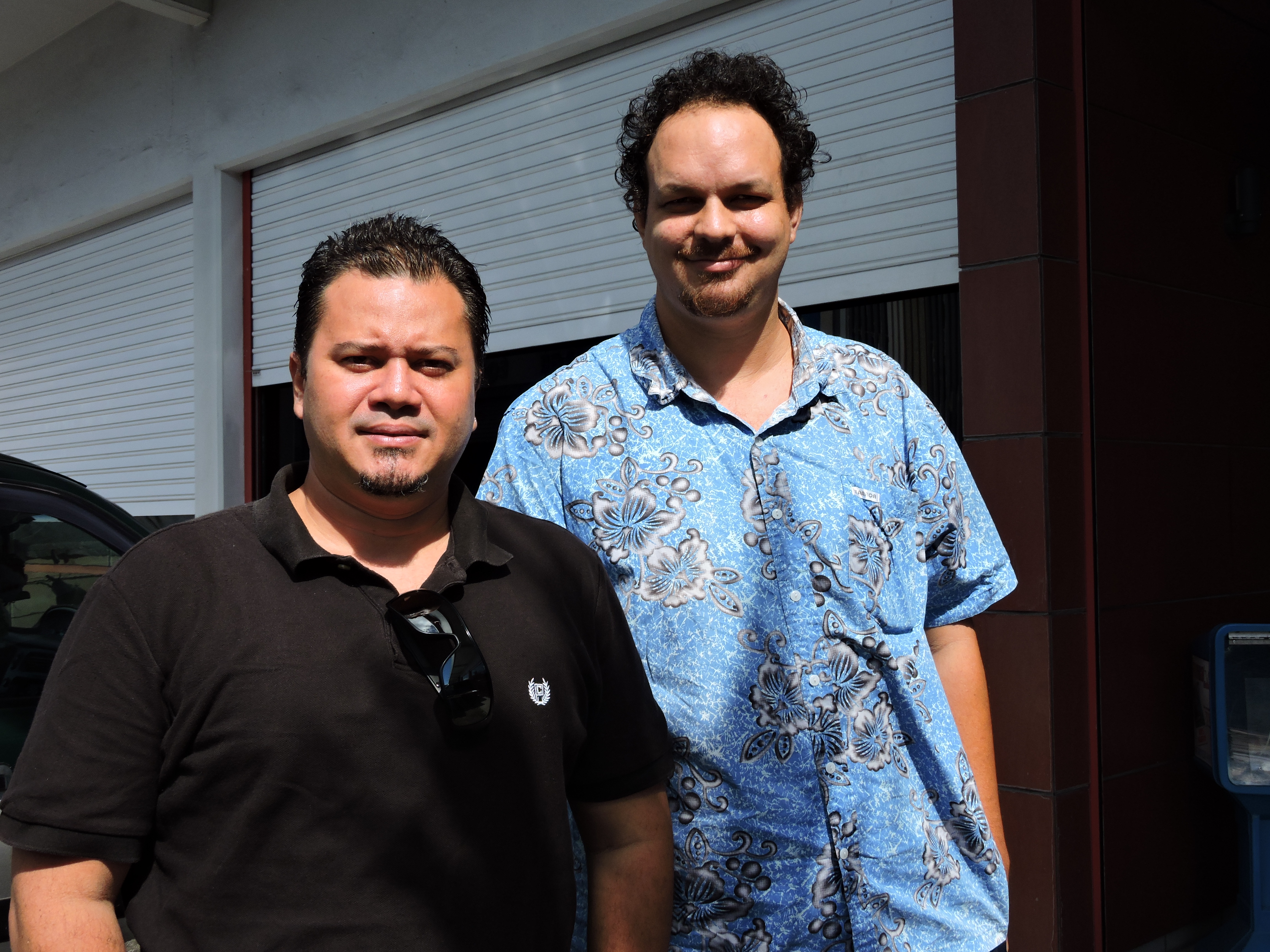 Yann Lucas, secrétaire territorial du Snetaa-FO Polynésie, et Maheanuu Routhier, secrétaire territorial adjoint de Snetaa-FO.