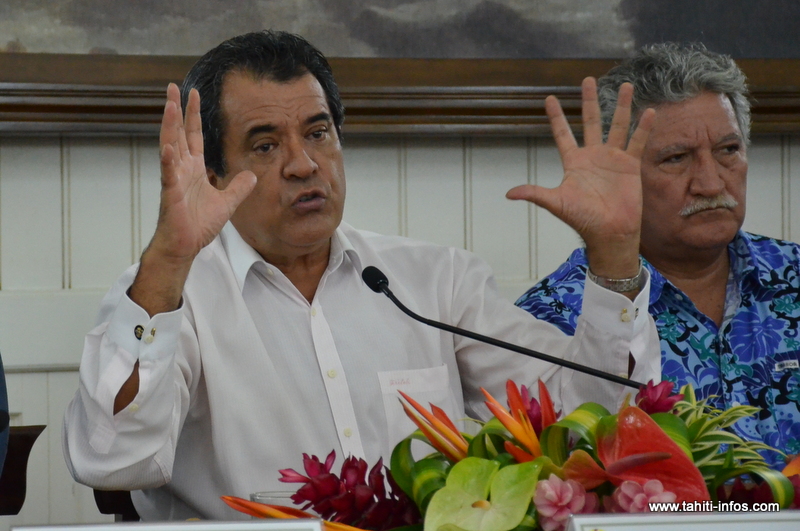 Edouard Fritch a présenté vendredi les perspectives 2017 de l’action de son gouvernement.