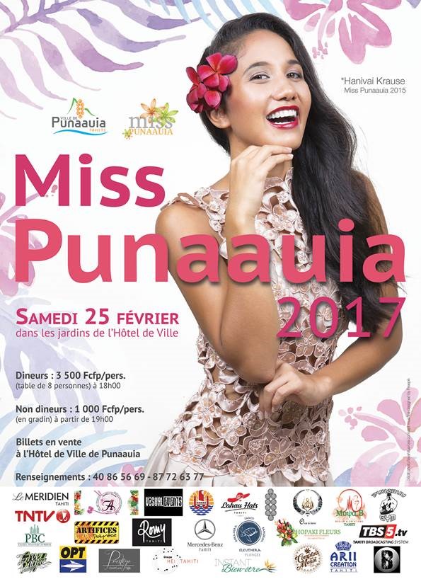 Miss Punaauia 2017 : les sept candidates se dévoilent avant l'élection du 25 février