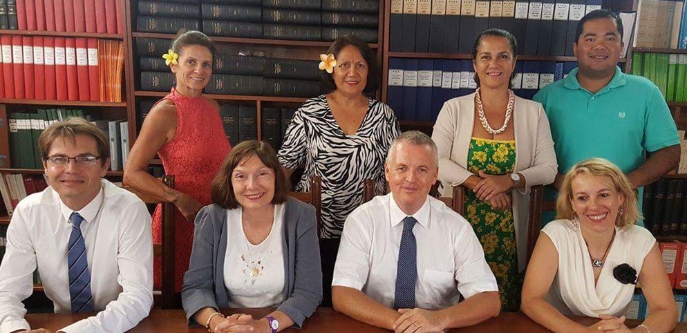 Le tribunal administratif de la Polynésie française au complet.