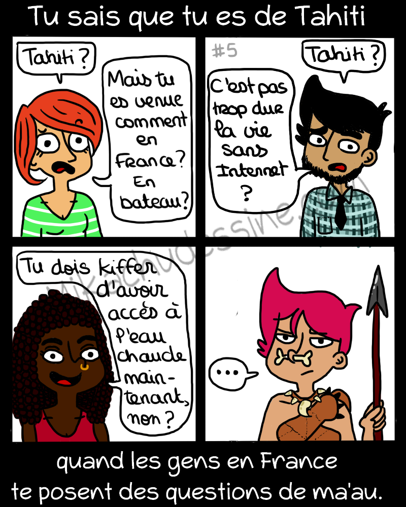 Polynésienne d'adoption, elle rêve de vivre de la bande dessinée 