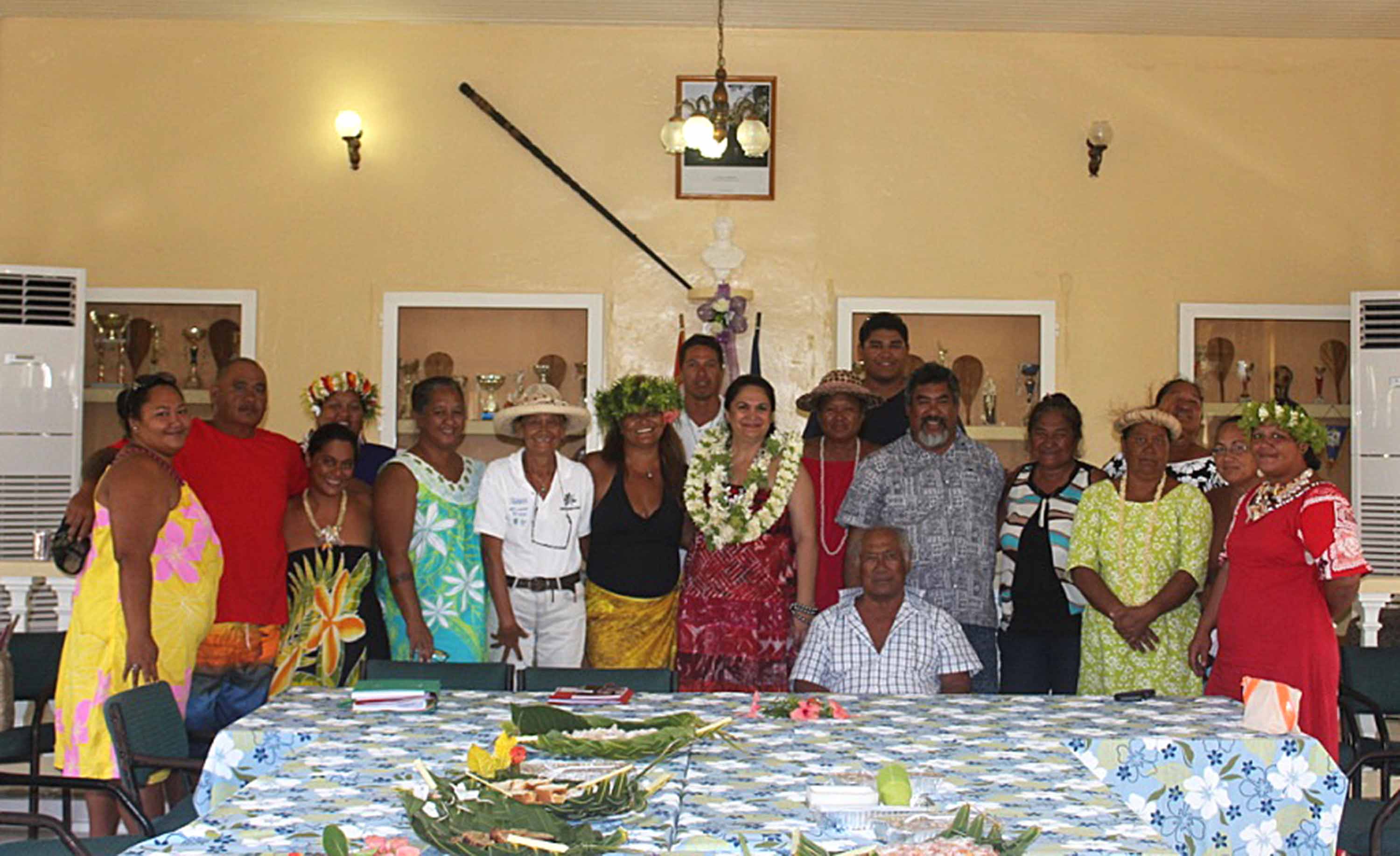 La ministre du Tourisme en visite à Fakarava